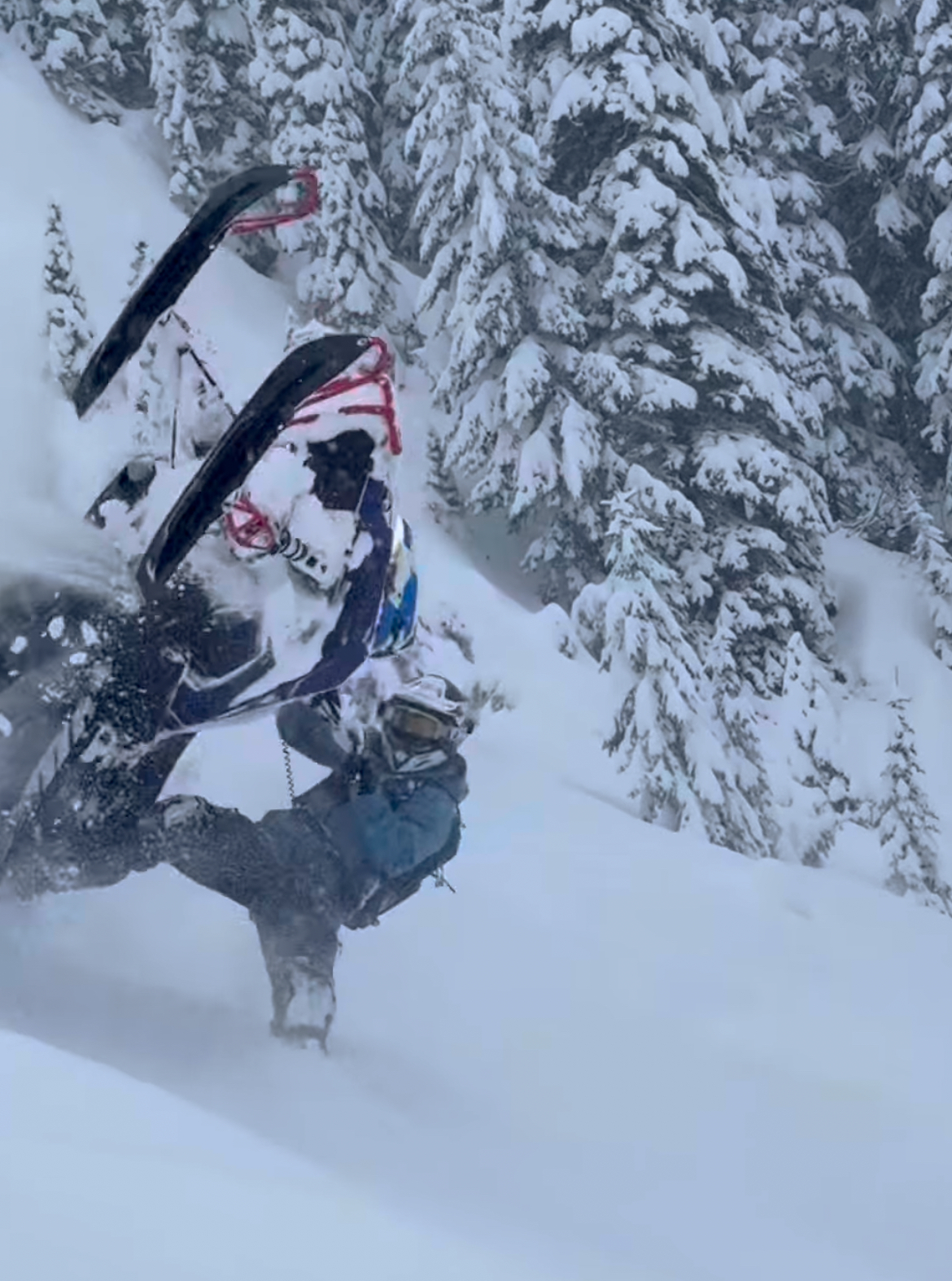 Tucker Smith snowmobiling
